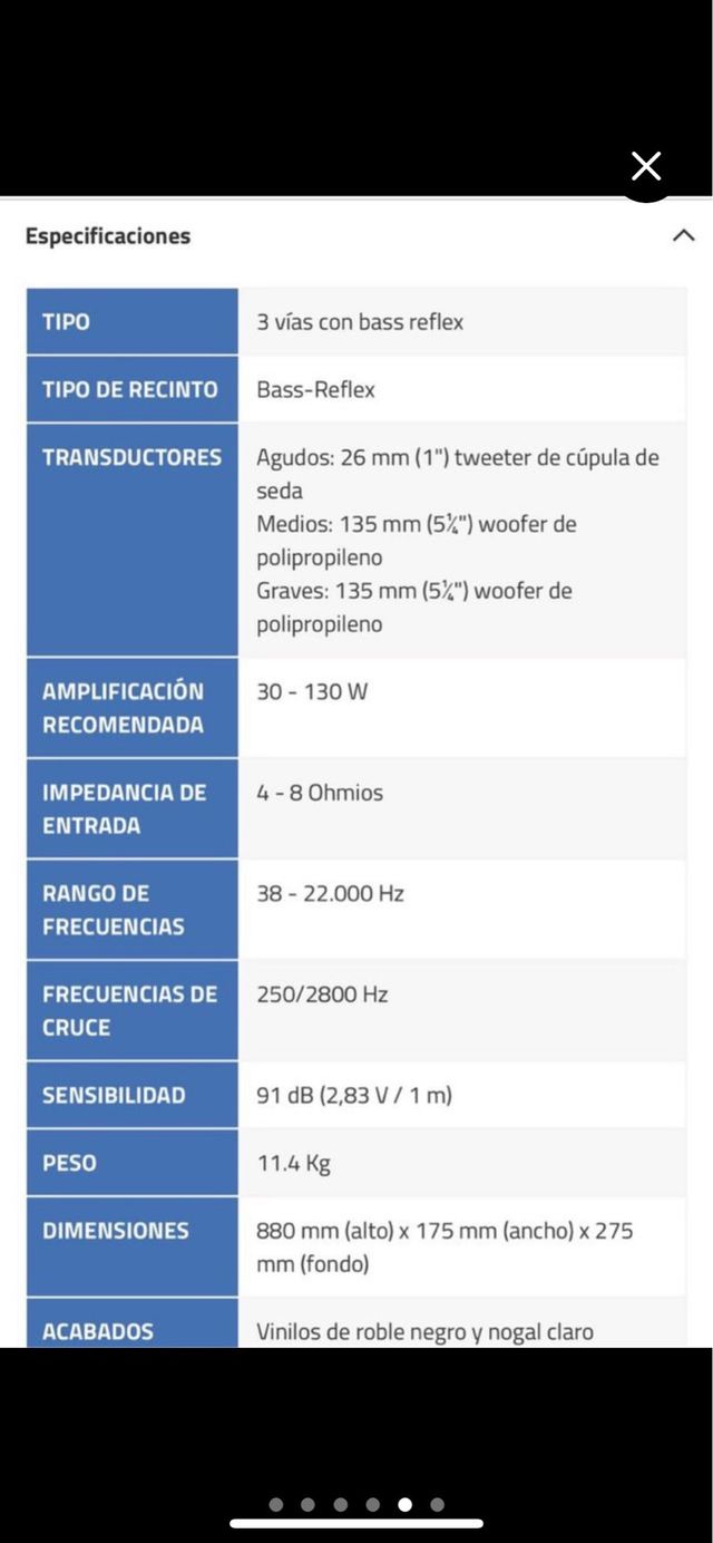 pareja Antavoces INDIANA LINE NOTA550 Profesional.