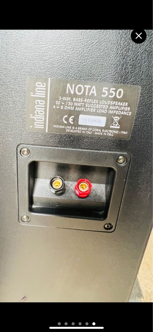 pareja Antavoces INDIANA LINE NOTA550 Profesional.