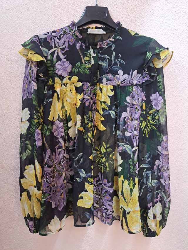 Blusa de gasa de Mango