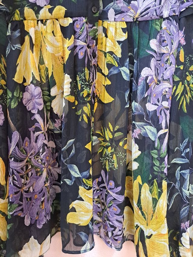 Blusa de gasa de Mango