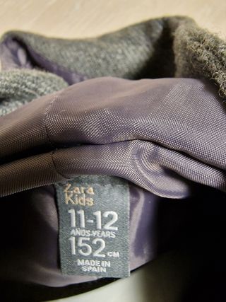 Abrigo niña 11-12 años. Marca Zara