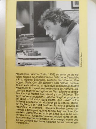 SEDA, ALESSANDRO BARICCO.  Amena, fácil lectura.