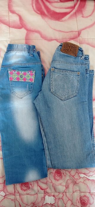 Set jeans bambina 8/9 anni
