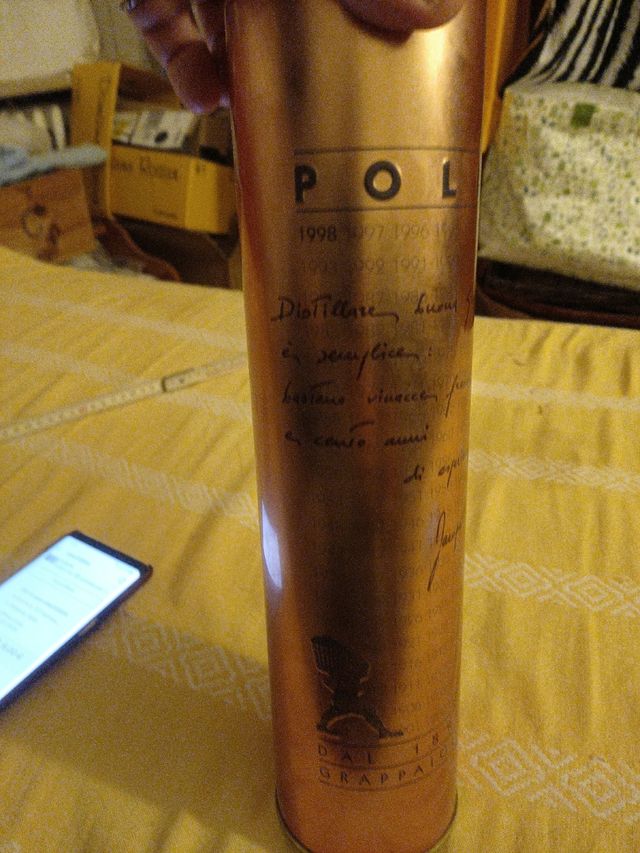 Porta bottiglie grappa in alluminio 