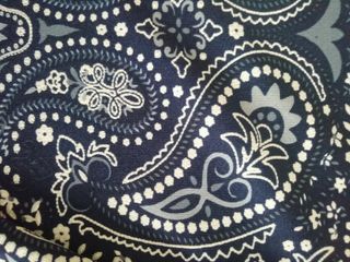 Vestido largo mujer blanco y azul