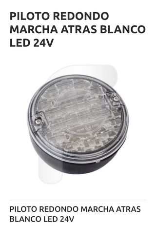 2 Faros led traseros marcha atrás plataforma 24v
