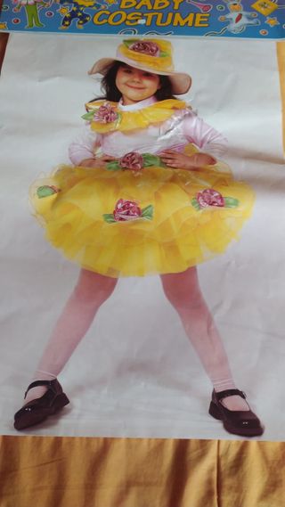 vestito carnevale fiore di campo