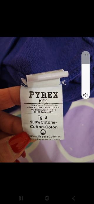Felpa pyrex bambina
