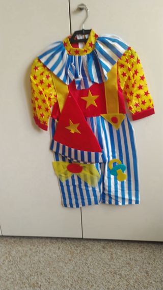 vestito carnevale baby clown