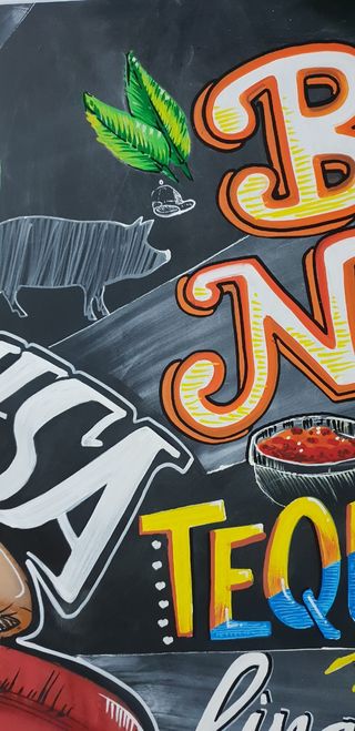 Decoración de pizarras.