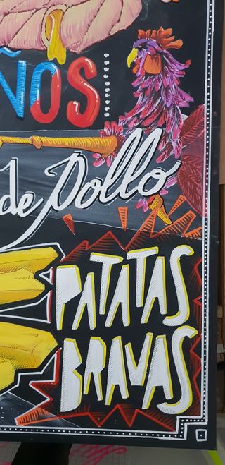 Decoración de pizarras.