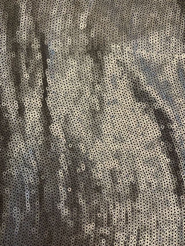 Vestido pailettes plateadas Zara