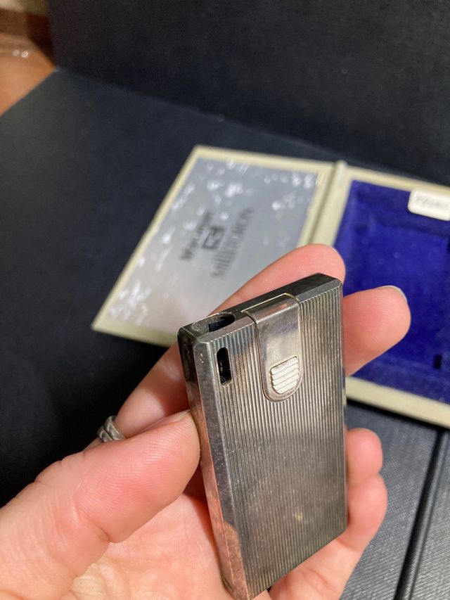 Accendino Maruman in argento anni 70-80