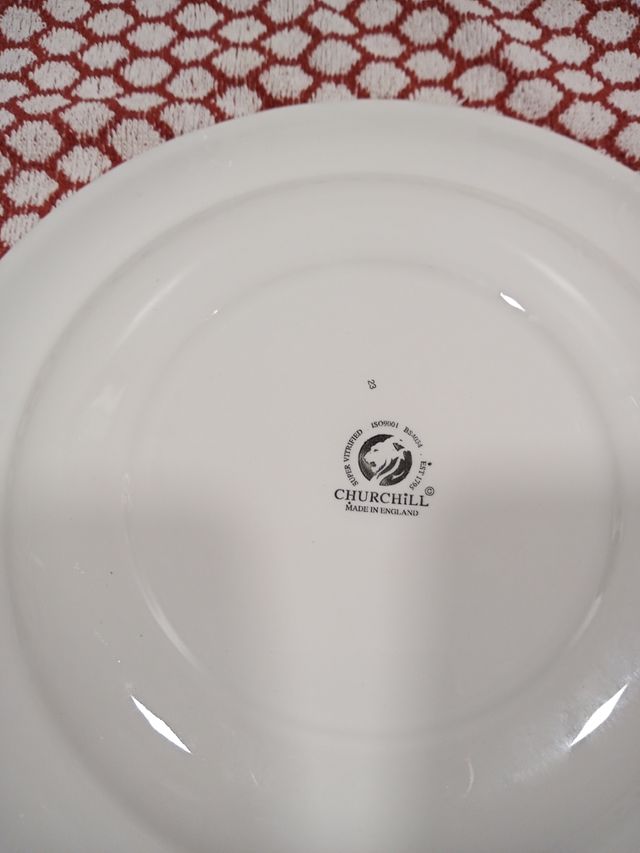 platos churchill 4 unidades.!!!