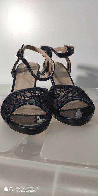 Sandalias tacón mujer