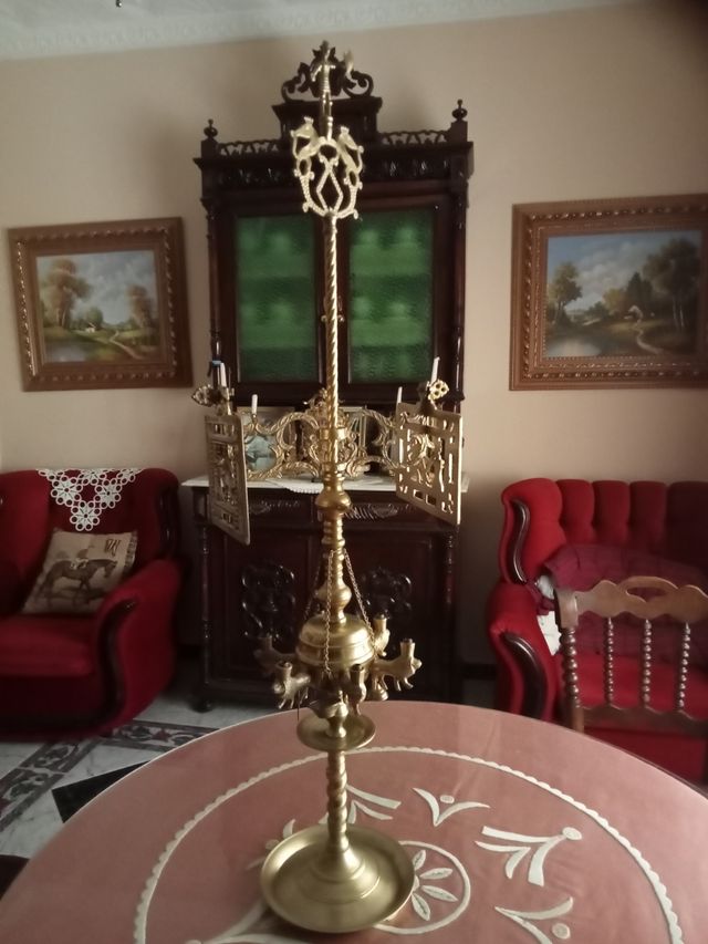 Candelabro Belón de Bronce vintage