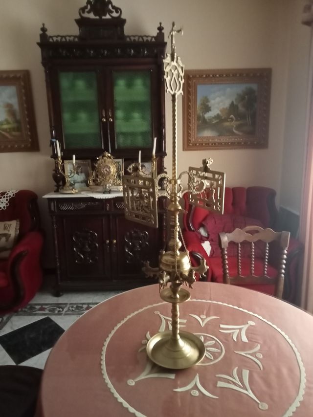 Candelabro Belón de Bronce vintage