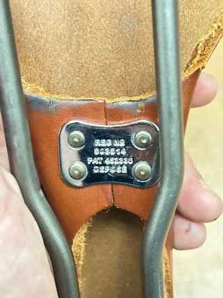 Sella per bici da corsa Brooks in pelle e titanio