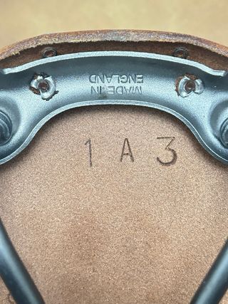 Sella per bici da corsa Brooks in pelle e titanio