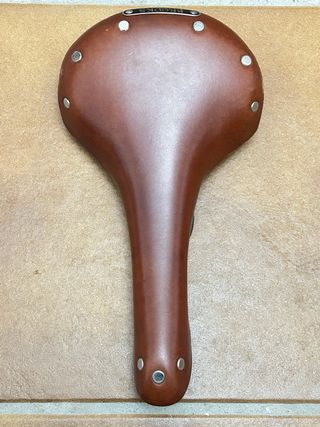 Sella per bici da corsa Brooks in pelle e titanio