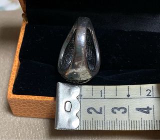 Anillo grande plateado
