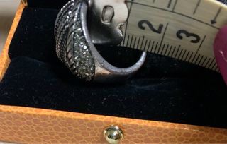 Anillo grande plateado