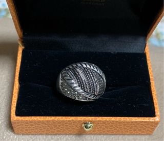 Anillo grande plateado