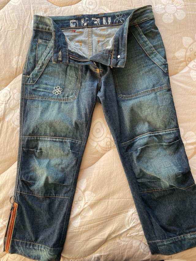 pantaloni jeans donna a pinocchietto