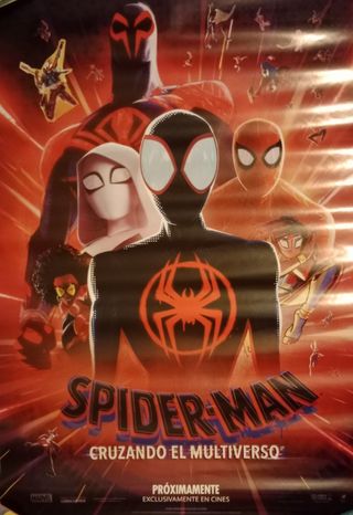 Poster Spiderman cruzando el multiverso