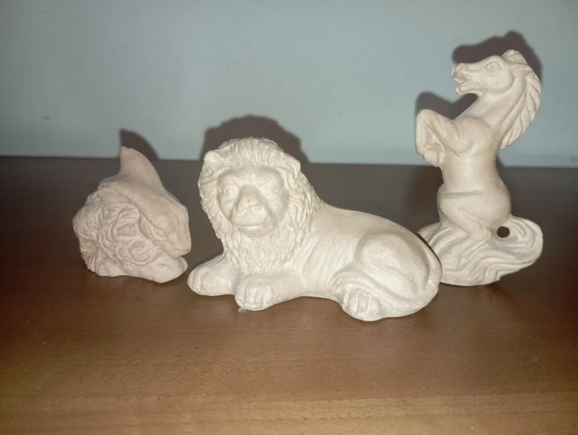 Set 3  animali in Terracotta 