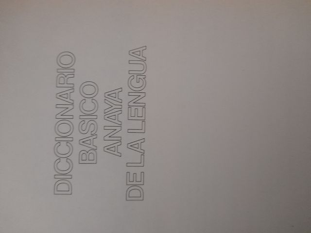 DICCIONARIO ANAYA LENGUA ESPAÑOLA
