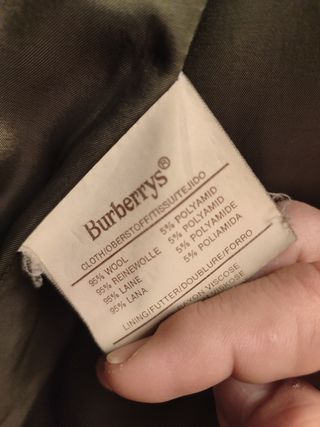 Abrigo 3/4 Burberrys Verde