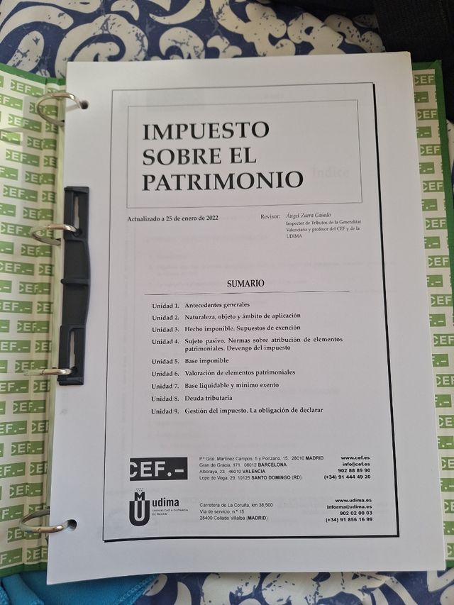 CEF Imposto sobre o Património