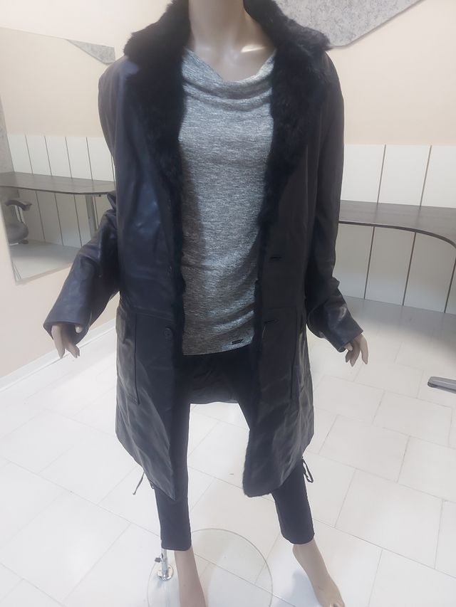 cappotto In vera pelle donna taglia L