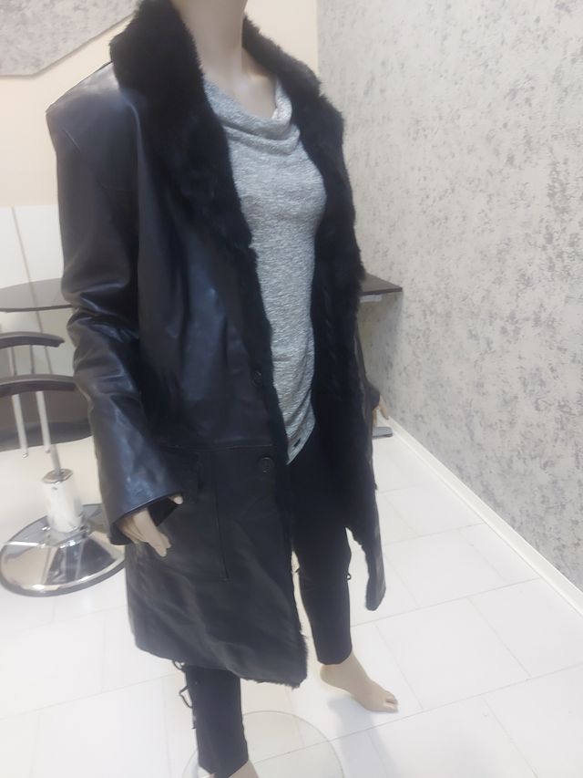 cappotto In vera pelle donna taglia L