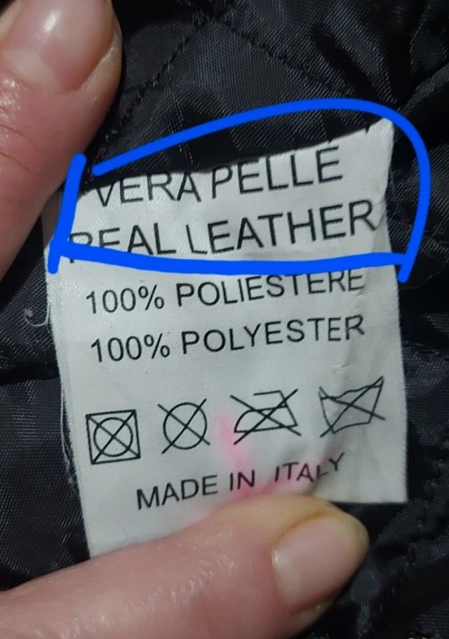 cappotto In vera pelle donna taglia L