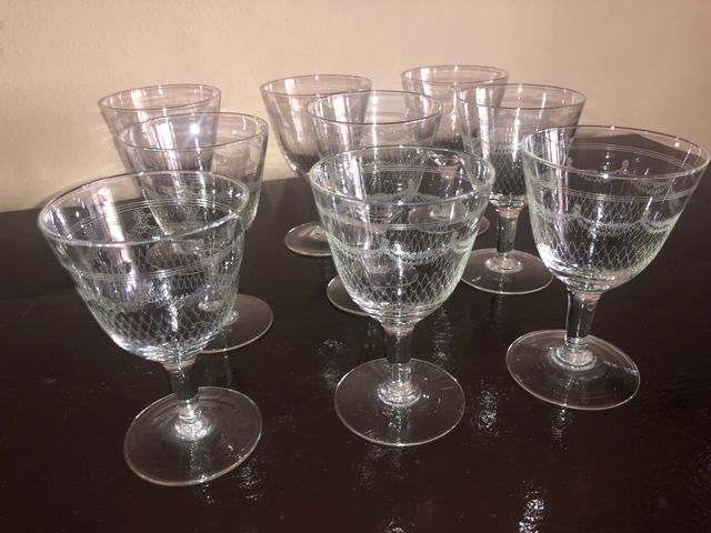 9 Coppe Cristallo Antiche x Spumanti