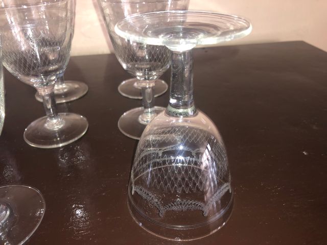 9 Coppe Cristallo Antiche x Spumanti