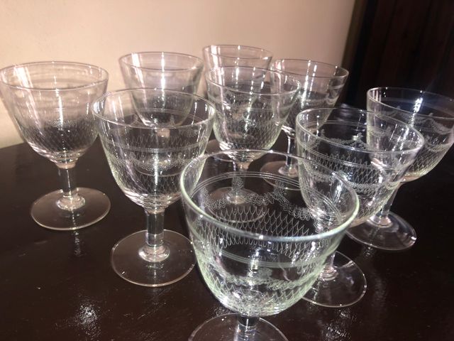 9 Coppe Cristallo Antiche x Spumanti