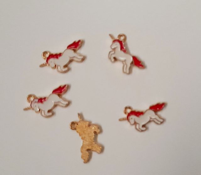 Set 35 ciondoli smaltati bigiotteria