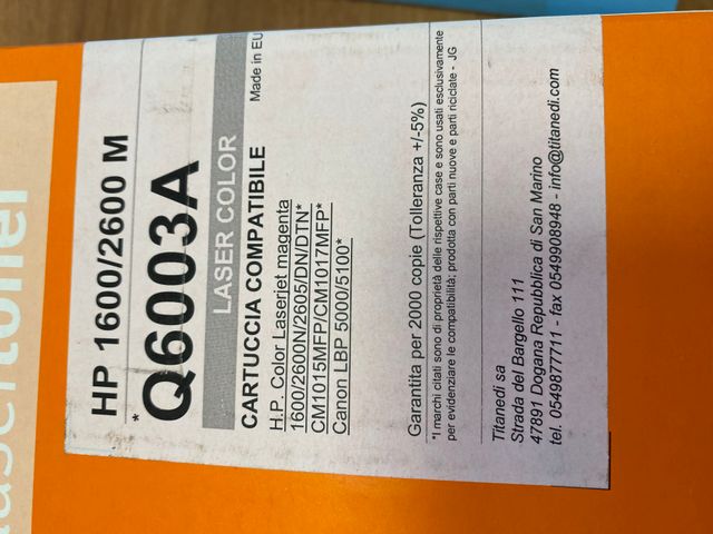 HP 1600/200 M – Q6003A LASER COLOR - cartuccia com