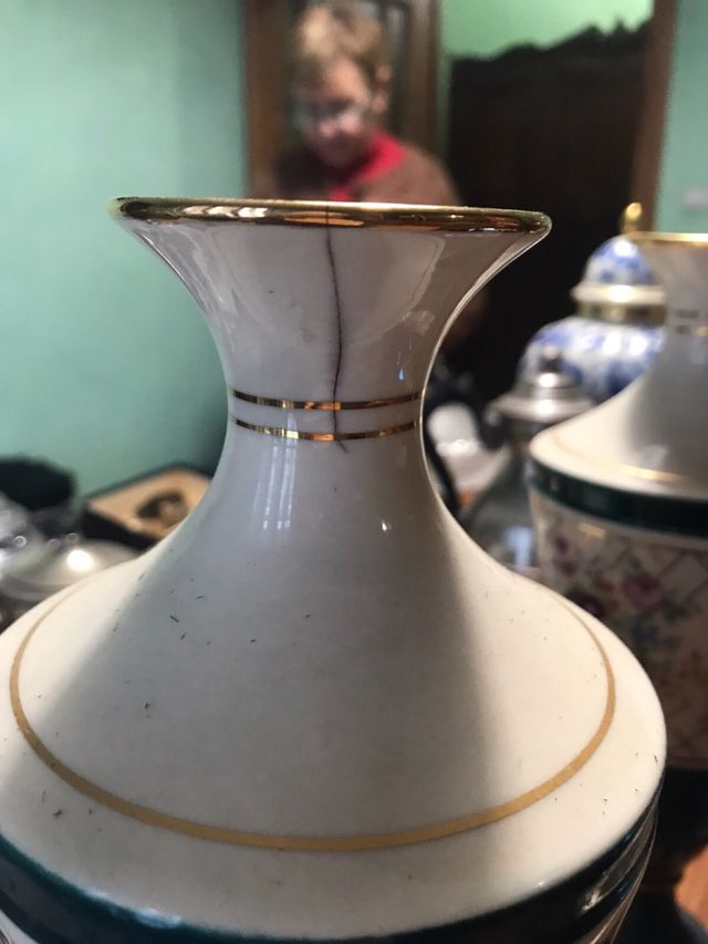 Coppia vasi porcellana Canova