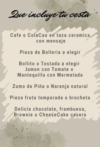 Cesta desayuno ♥️