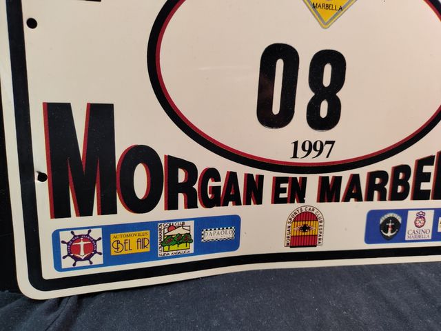 Placa automóvil Morgan Marbella 1997