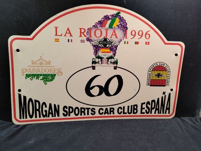 Placa automóvil Morgan La Rioja 1996