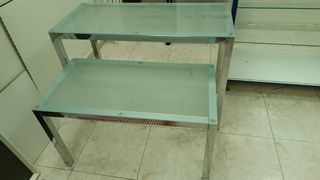 Mesas/Expositores de tienda cristal templado