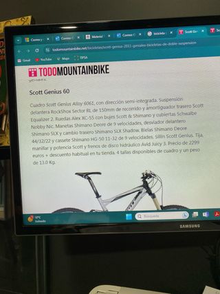 SCOTT MTB DOBLE SUSPENSION 