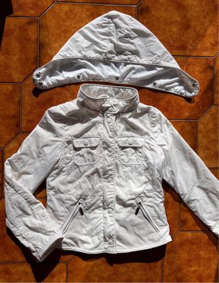 Giacca leggera bianca, ketchup, 10/11 anni
