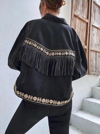 Chaqueta vaquera boho