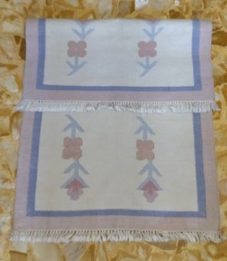 Tappeto moderno in lana-cotone